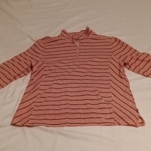 T by Talbot's XL Heavyweight Pink/Grey Long-Sleeve Shirt/Sweater